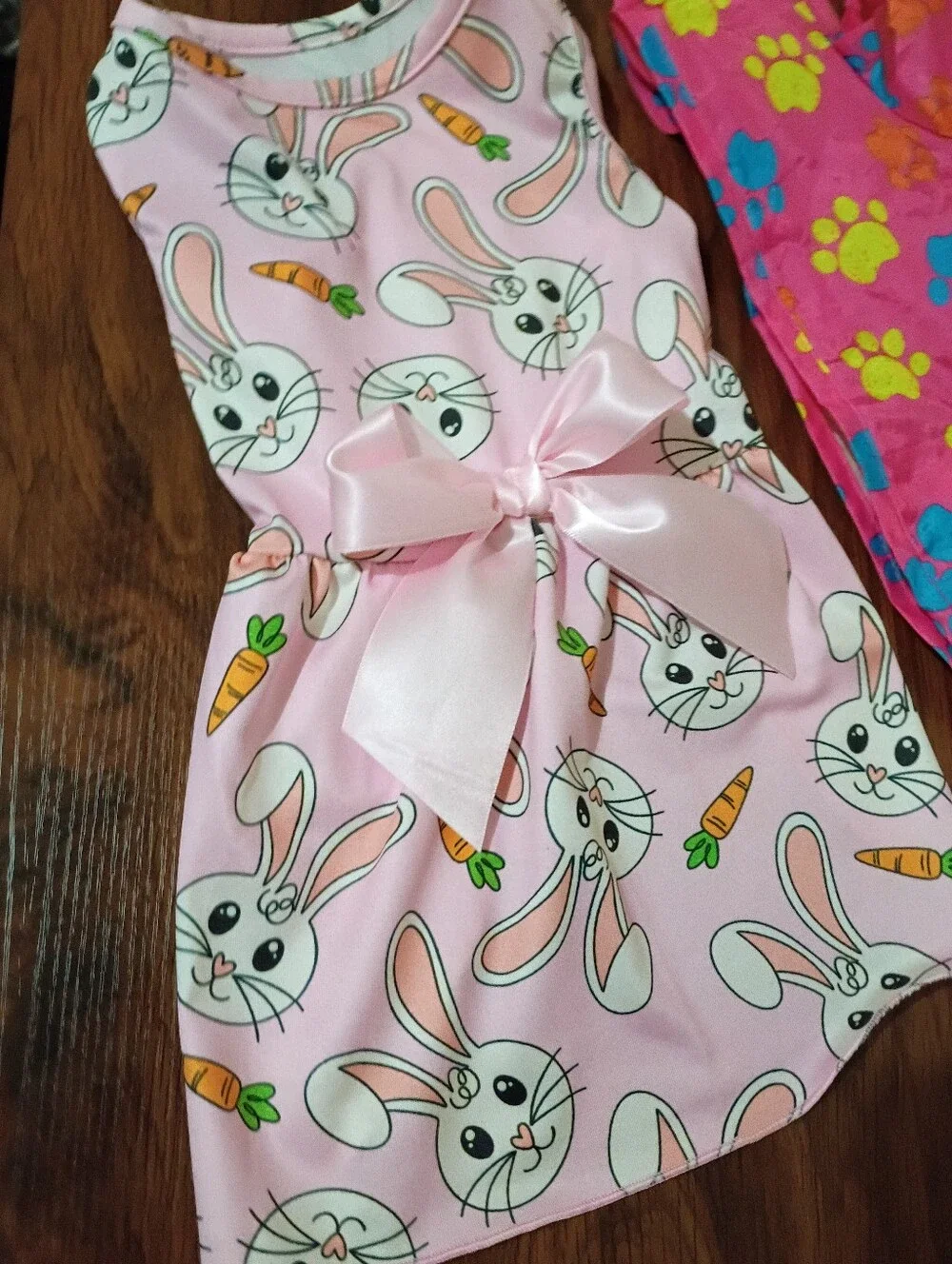 Dog Size Small Raincoat and Bunny Dress